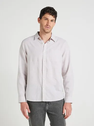 Just Jeans Linen Blend Stripe Shirt
