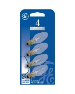 GE 4W Night Light Clear, 4 ct