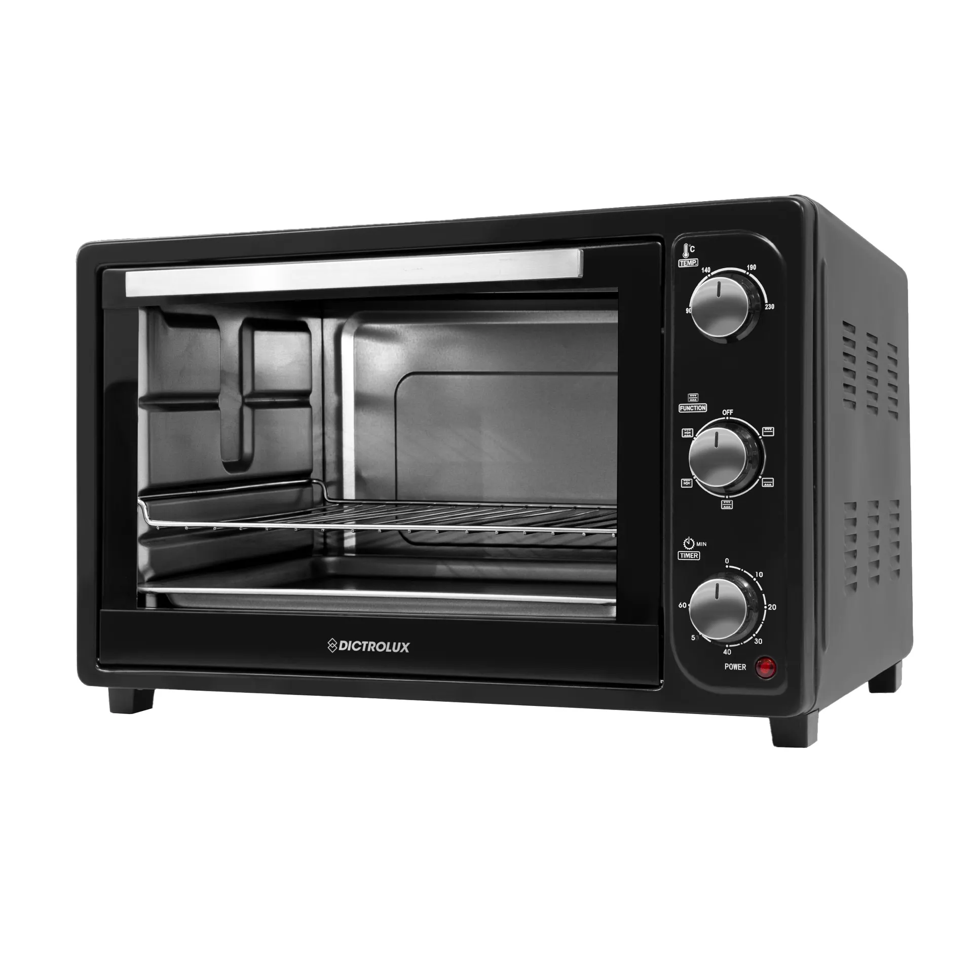 Forno Elettrico Ventilato Black Evolution 45 Litri 1800 Watt