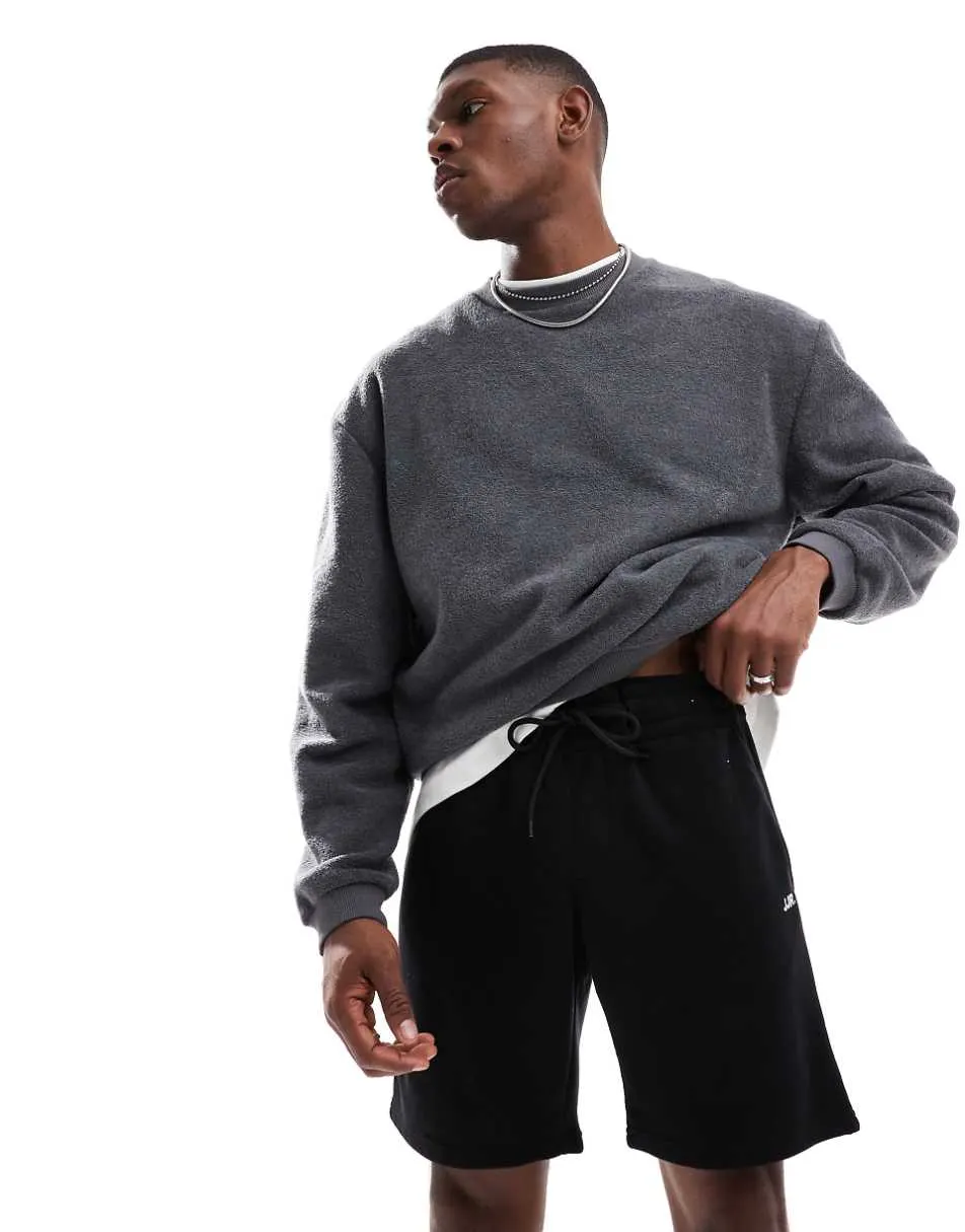 JJ Rebel jogger shorts in black