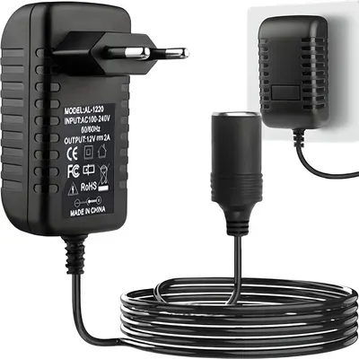 AC DC Netzteil Konverter Adapter 230V auf 12V Einbaunetzteil Schaltnetzteil Verlängerungskabel Zigarettenanzünder 100-240 V 24 W Retoo