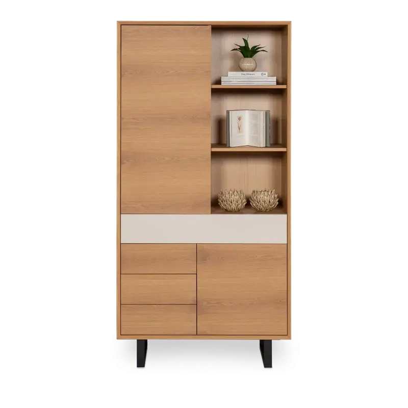Wandkast Lamont - 90 cm - Eiken Naturel
