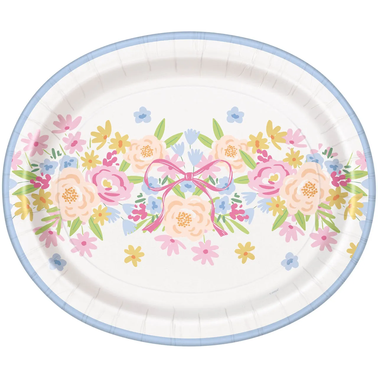 Lovely-Spring-12"-Oval-Plates,-8ct