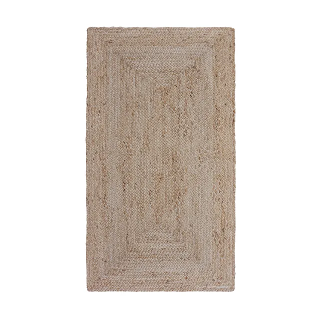 Alfombra pie de cama yute Nils 60x110cm tejido plano INSPIRE étnico beige natural