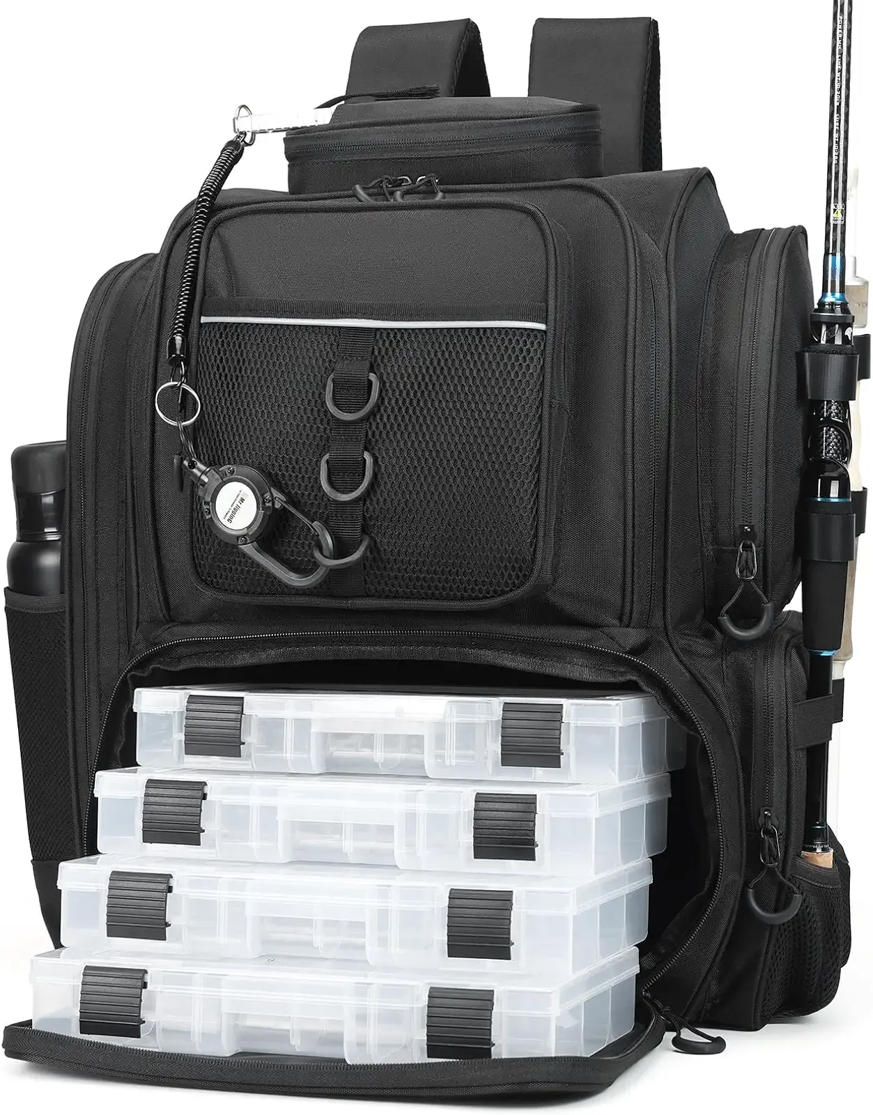 Fishing Backpack,Tackle Bag,with Tackle Boxes. Large Fishing Bag, Strong Materials