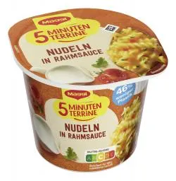 Maggi 5 Minuten Terrine Nudeln in Rahmsauce
