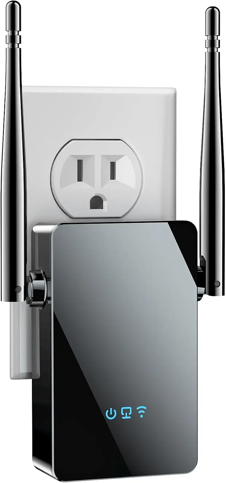 2026 WiFi Extender Signal Booster, New Gen Internet Booster for Home, 4X Faster, Covers up to 16,899 sq.ft, Wi-Fi Repeater with Ethernet Port, Wireless Long Range Amplifier, Easy Setup (Black)