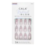 Uñas Postizas Radiant Glow Stiletto Mauve Chrome CALA X24 Piezas