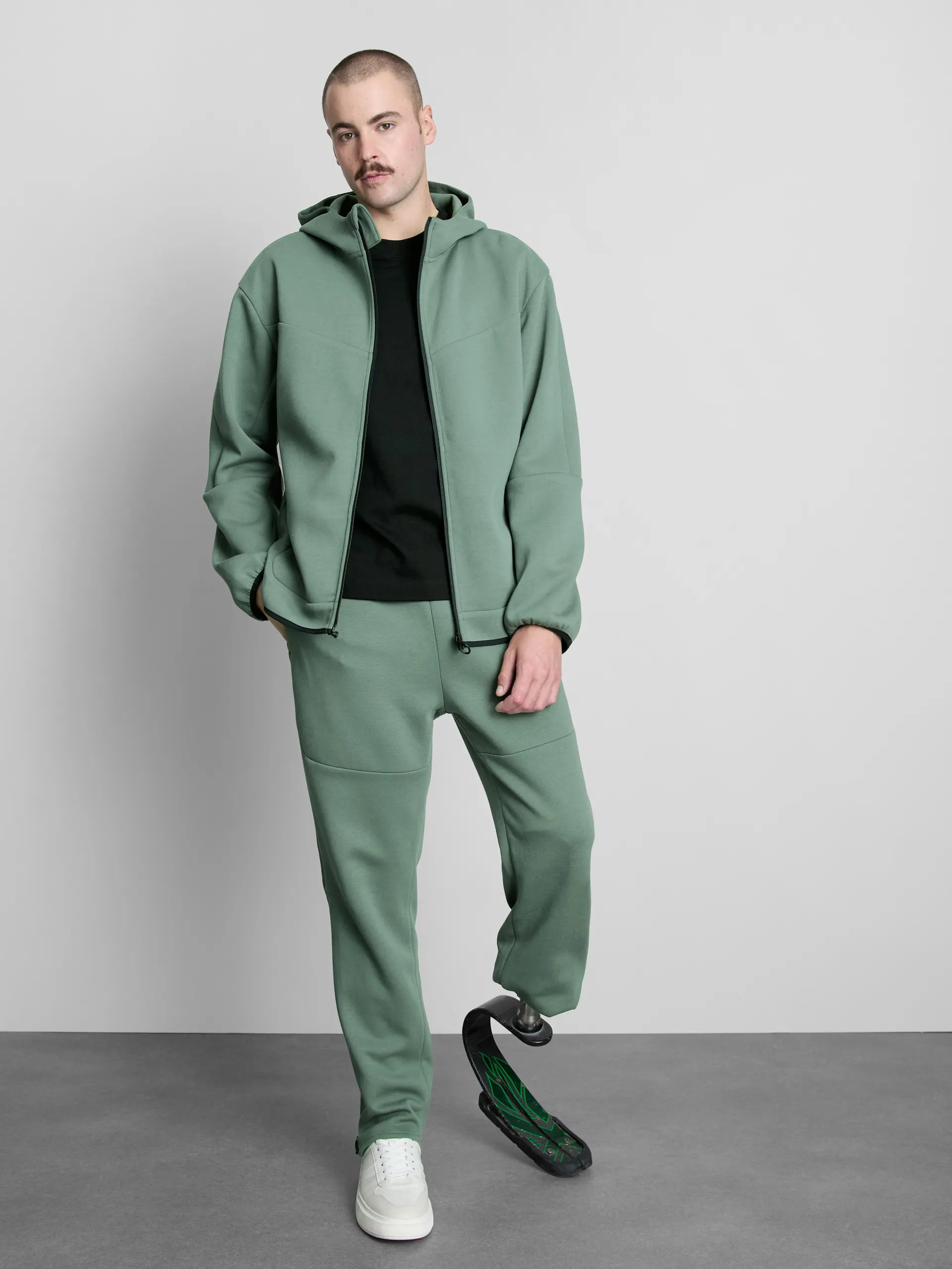 Sweat à capuche zippé adaptatif