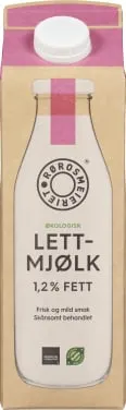 Lettmjølk 1,2%