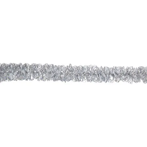 Enchanted Forest® 15' Silver Mini Decorative Tinsel Garland