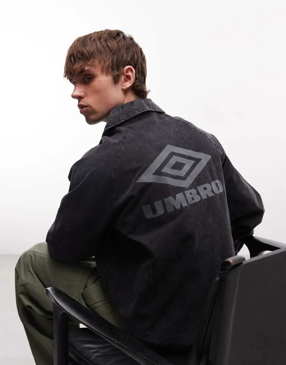 Umbro Drill drill top in washed black