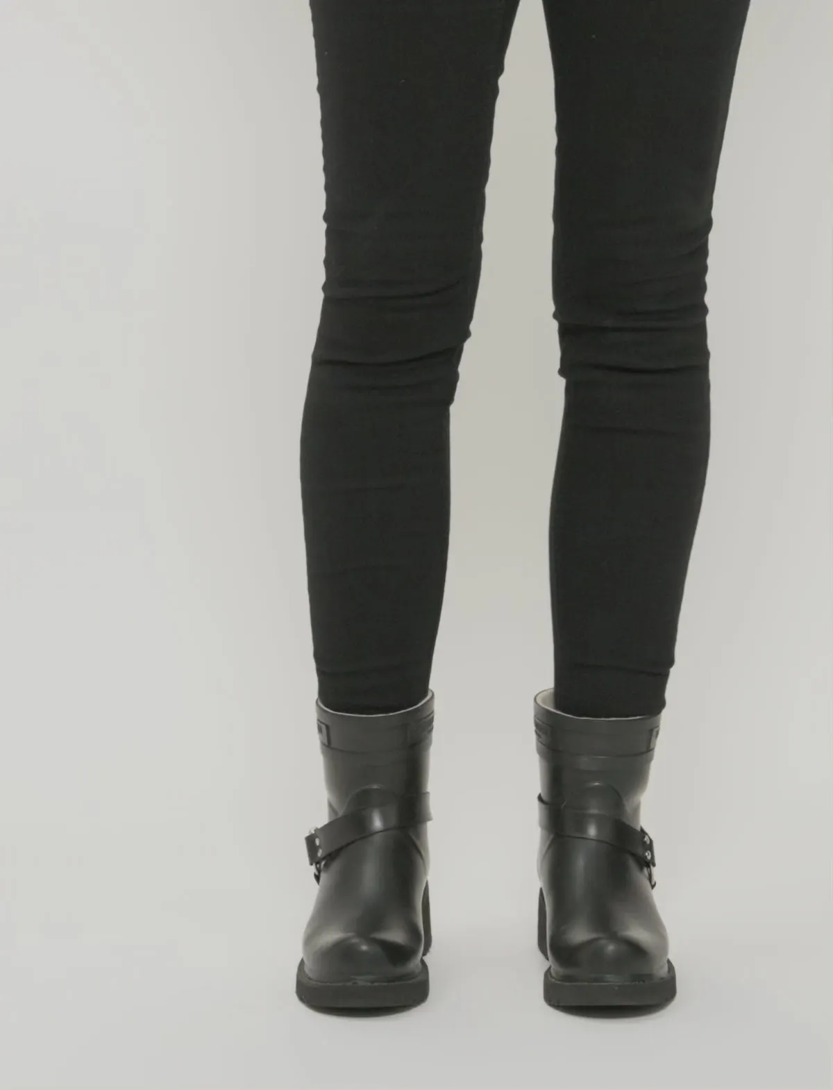 Short Biker Rubber Boots