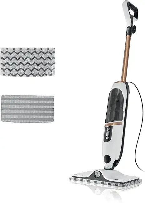 Shark SteamSpot Steam Mop with Steam Blaster Technology, 3 Steam Modes, 2 Washable Pads, XL Removable Water Tank, Lightweight, Steam Cleaner for sealed Hard Floors, Hardwood, Tile, Laminate, S2001