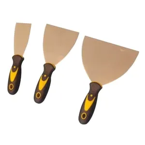 Set di spatole liscie in acciaio per stuccatura Soft Touch 5, 10, 14 cm , 3 pezzi