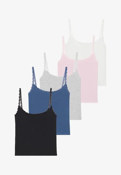 5 PACK - Topper - egret/roseate spoonbill/light grey/dark denim/black