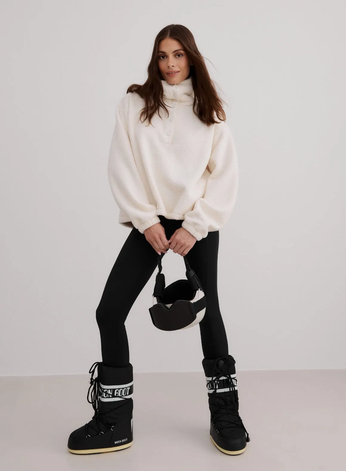 Off White Polar Fleece Long Sleeve