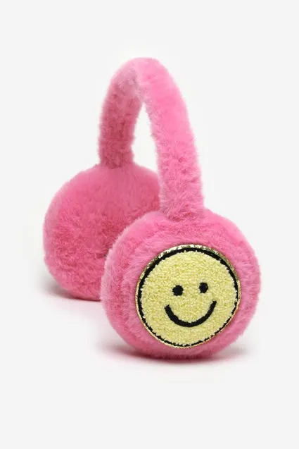 Kids oorwarmers met smiley