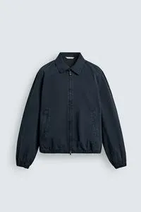 REGULAR FIT WASHED COTTON JACKET