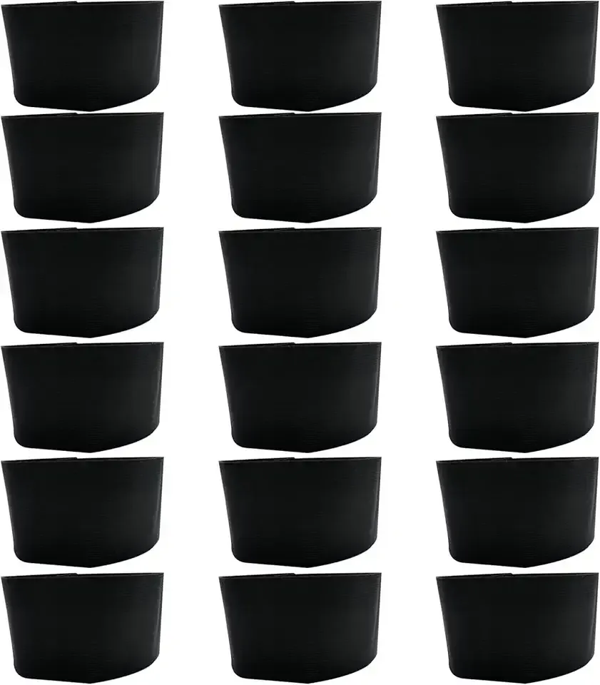 Funeral Mourning Band,Kabcifea 18pcs Full Black Soccer Football Captains Armband,Elastic Adjustable Funeral Bands for Badges