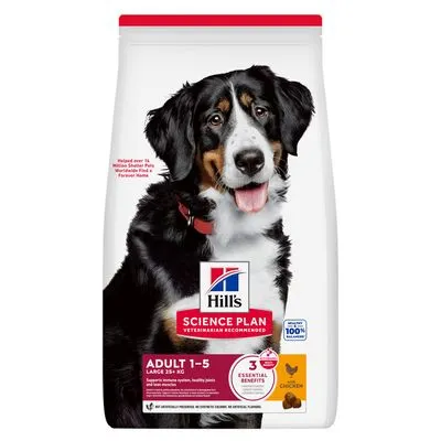 Croquettes pour chien Hill's, format économique 16/18 kg Adult 1-5 Large poulet (18 kg)
