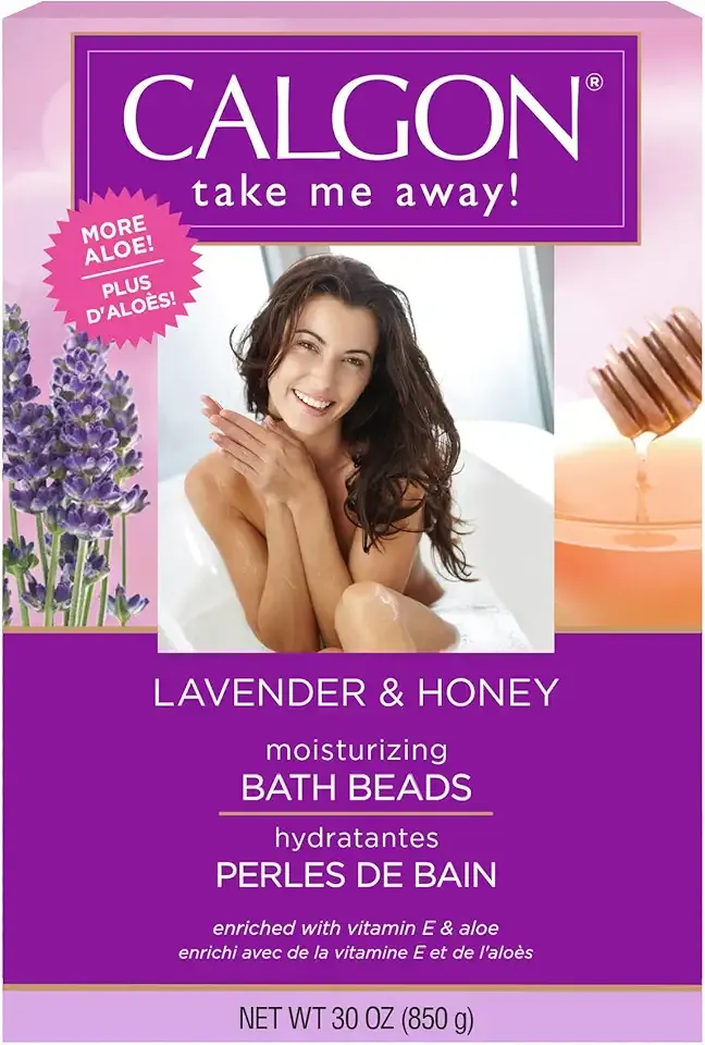 Calgon Ultra-Moisturizing Bath Beads, Lavender & Honey, 30 oz