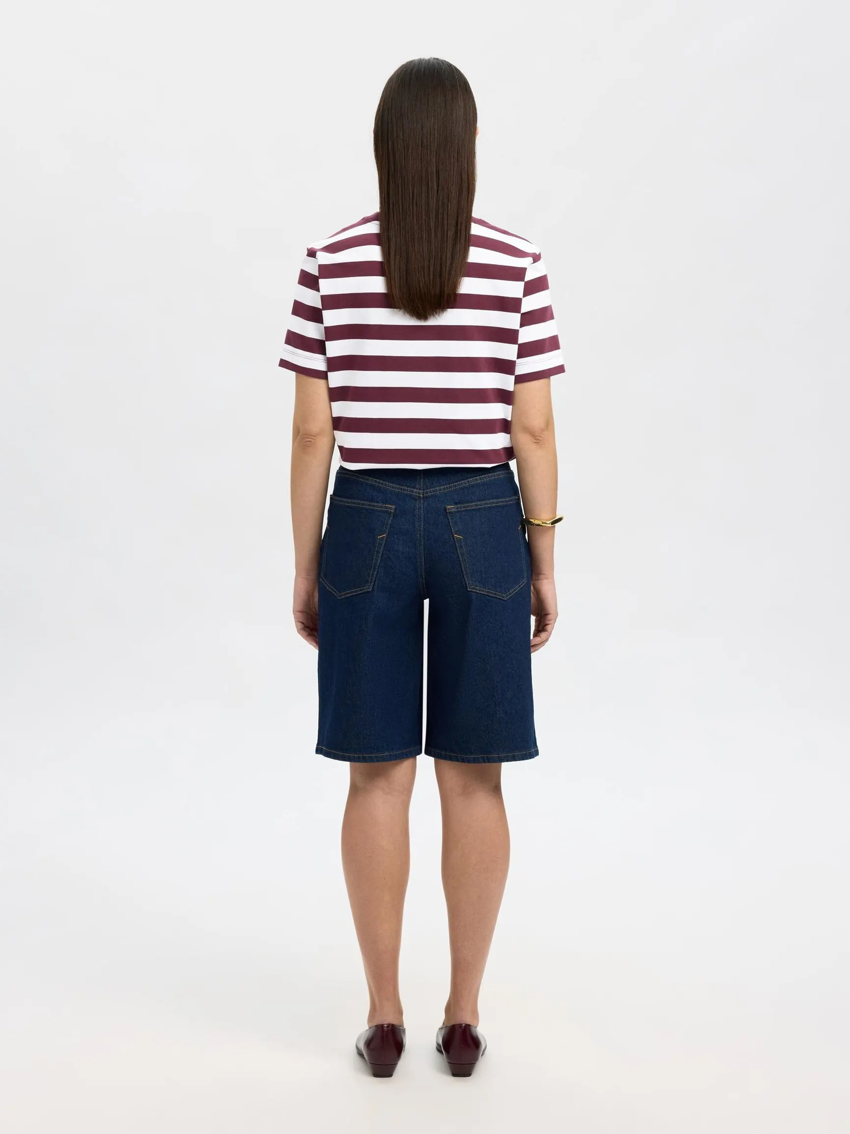 STRIPETE BOXY FIT T-SKJORTE