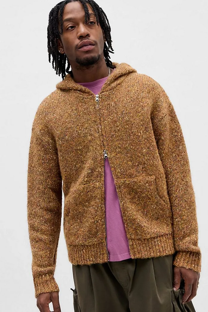 Felpa con Cappuccio e Zip Ayker Ruggine
