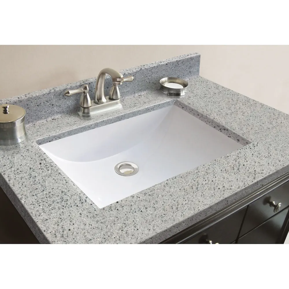 Magick Woods 31-Inch W x 22-Inch D Granite Vanity Top in Napoli with Wave Bowl