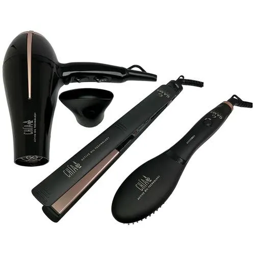 Combo GA.MA Chia Planchita + secador + cepillo