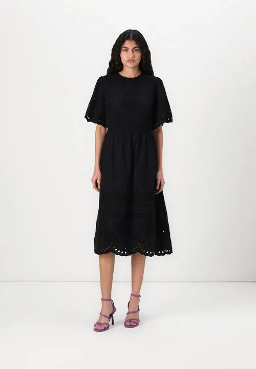 VIMETTE O NECK MIDI DRESS - Kjole - black beauty