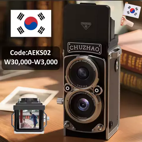 CHUZHAO Mini 1.54in Retro Digital Camera Portable Vintage Camera with 16GB 12MP Photos Autofocus 1080P FHD Video 1000mAh Battery