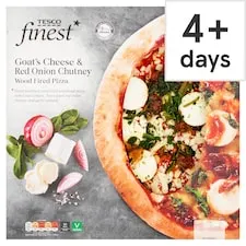 Tesco Finest Goat's Cheese And Red Onion Chutney Pizza 502G