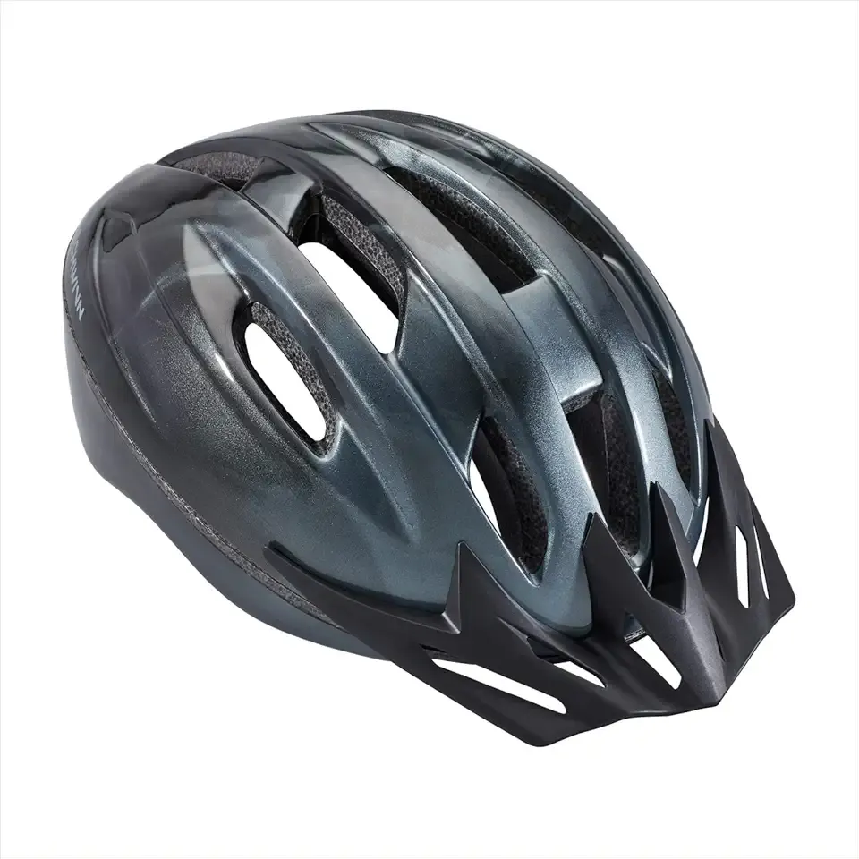 Schwinn Intercept Helmet for Adults and Youth, Size 54-62 cm for Riders Ages 8+, Microshell, Adjustable Dial and Straps, Interior Padding, 10 Air Vents, Removable Visor, Kisd and Adult Bike Helmet
