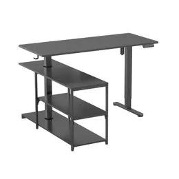 Fraser Country Height Adjustable Combination Desk Black