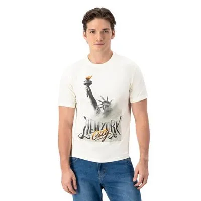 Playera Hummo Hombre Manga Corta Diseño Frontal New York City