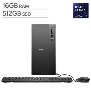 Dell Tower Desktop - Intel Core Ultra 5 225 - 16GB RAM - 512GB SSD - Windows 11 Home