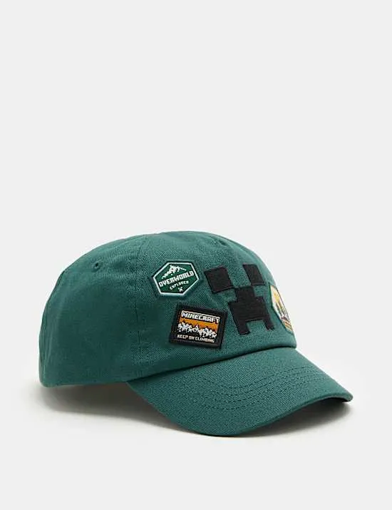 Baseballmütze mit Minecraft™-Design aus reiner Baumwolle für Kinder (3–13 J.)