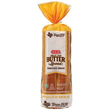 H-E-B Split Top Butter Sliced Bread, 20 oz