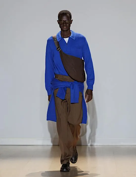 Anzughose aus Twill mit Stretchanteil in Regular Fit