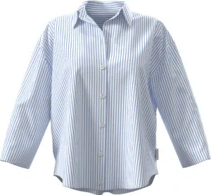 Relaxed Poplin Shirt - Blå