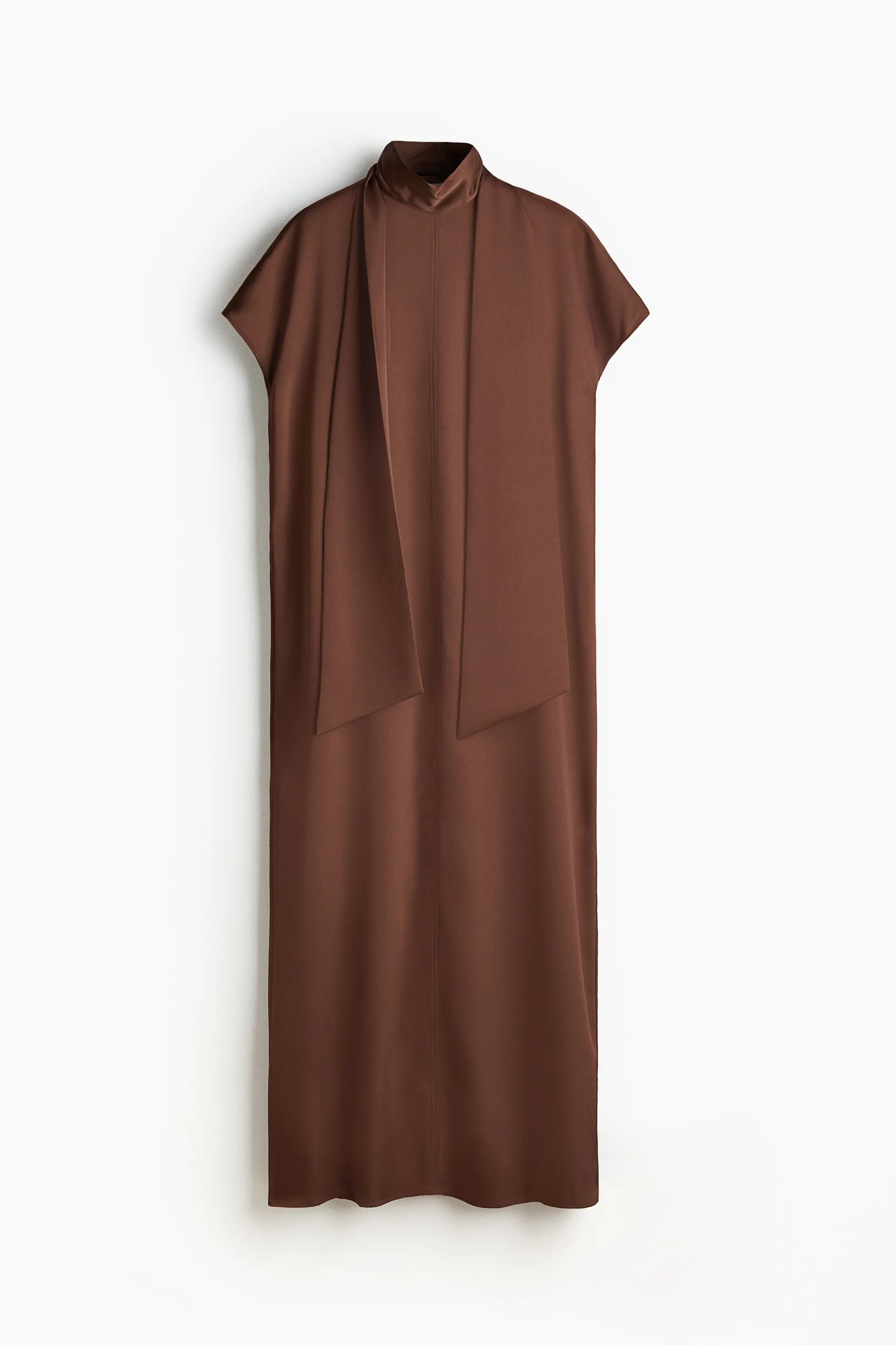 Vestido maxi con mascada