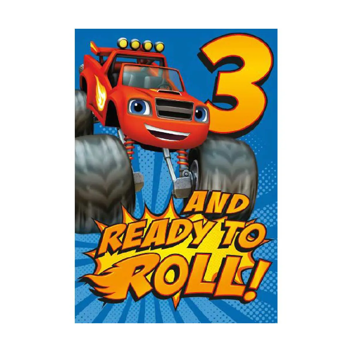 Blaze and the Monster Machines 3rd Birthday Card