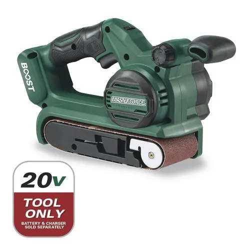 Masterforce BOOST® 20-Volt Brushless Cordless 3" x 18" Belt Sander - Tool Only