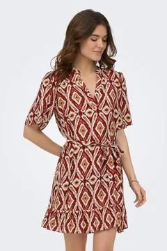 Vestido corto estampado