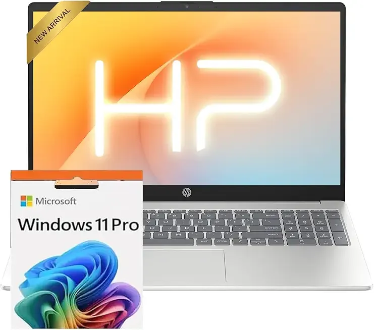 15.6 inch Laptop Computer, 2025/2026 Edition, Intel High-Performance 4 cores N100 CPU, 16GB RAM, 512GB SSD, Long Battery Life, Ultra-Quiet Design, Windows 11 Pro with Microsoft Office