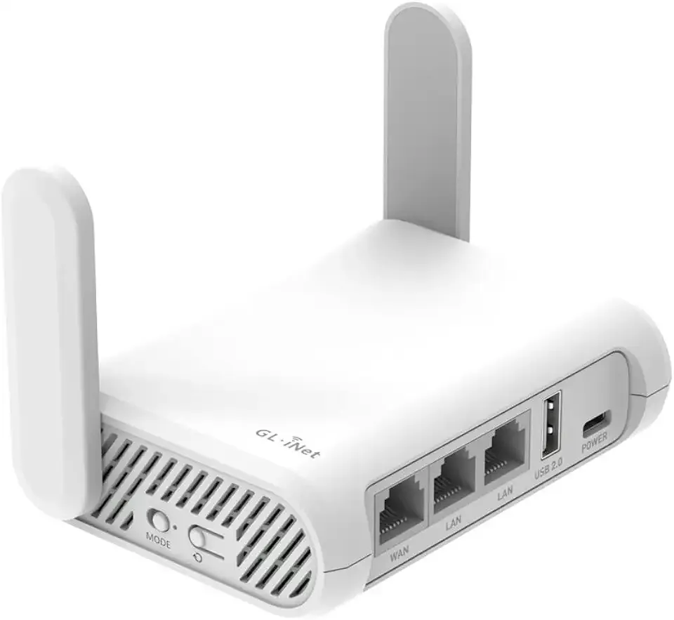 GL.iNet GL-SFT1200 (Opal) Portable WiFi Travel Router, Mini VPN Wireless Router, Mobile Internet WiFi Repeater, Dual Band Openwrt Computer Routers, Home/Business/RV/Cruise