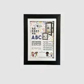 Image Easy As ABC Storage Frame Black