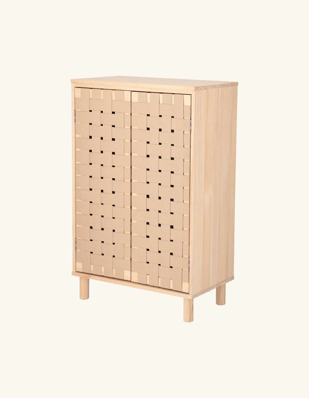 Skab med flettet design