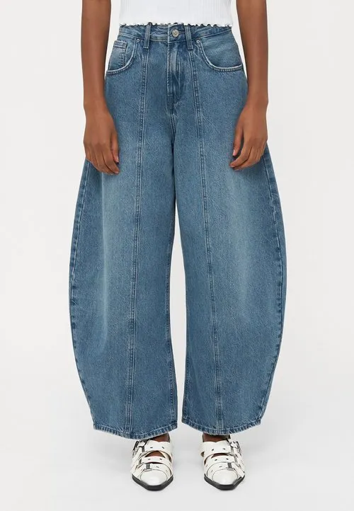 ONLTAYLOR BARREL - Jeans relaxed fit - dark blue denim/smoke blue